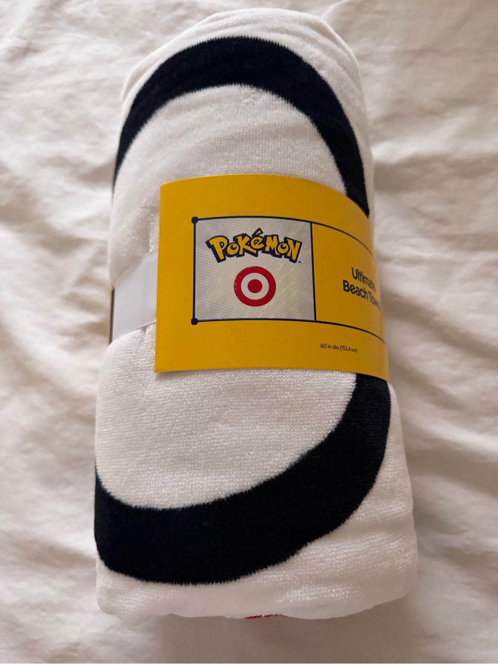 Pokémon x Target White & Black Logo Beach Towel
